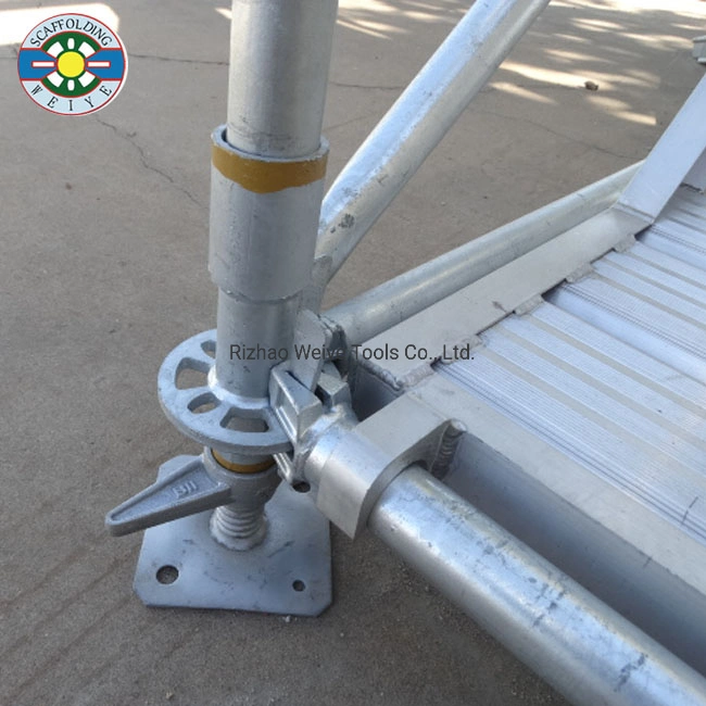 En12811 Certified Hot DIP Galvanized Threaded Hollow Jack Base for Multidirectional Allround Ringlock Scaffolding