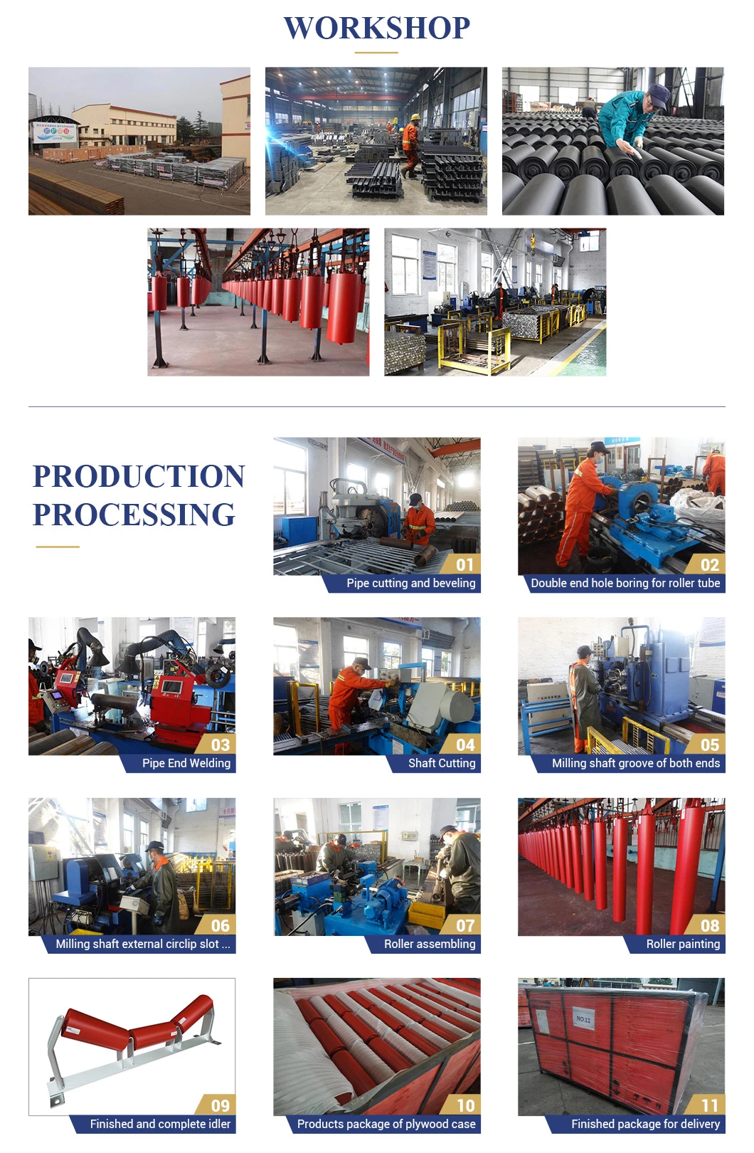 SPD Belt Conveyor Roller for Sale (JIS Standard)