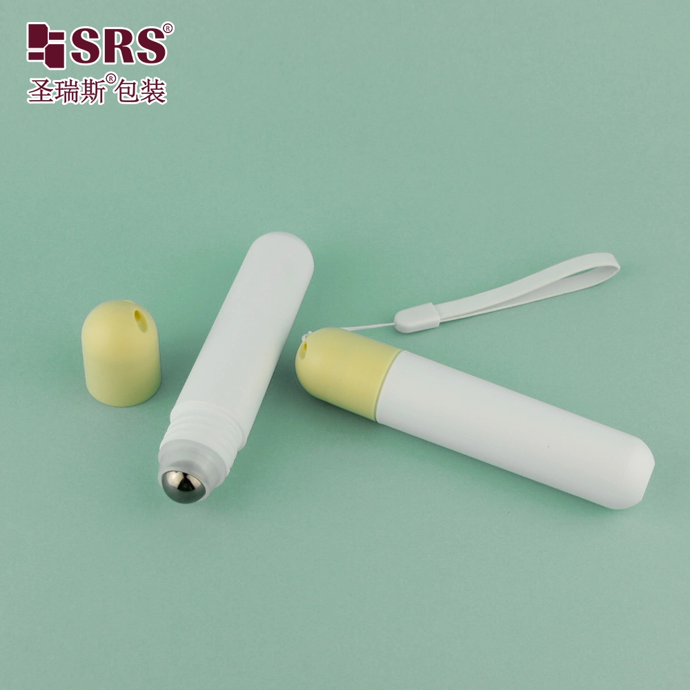 New Design Cosmetic 25 ml PP Roll-on Bottle Steel Roller Ball Custom Color Eye Cream Container