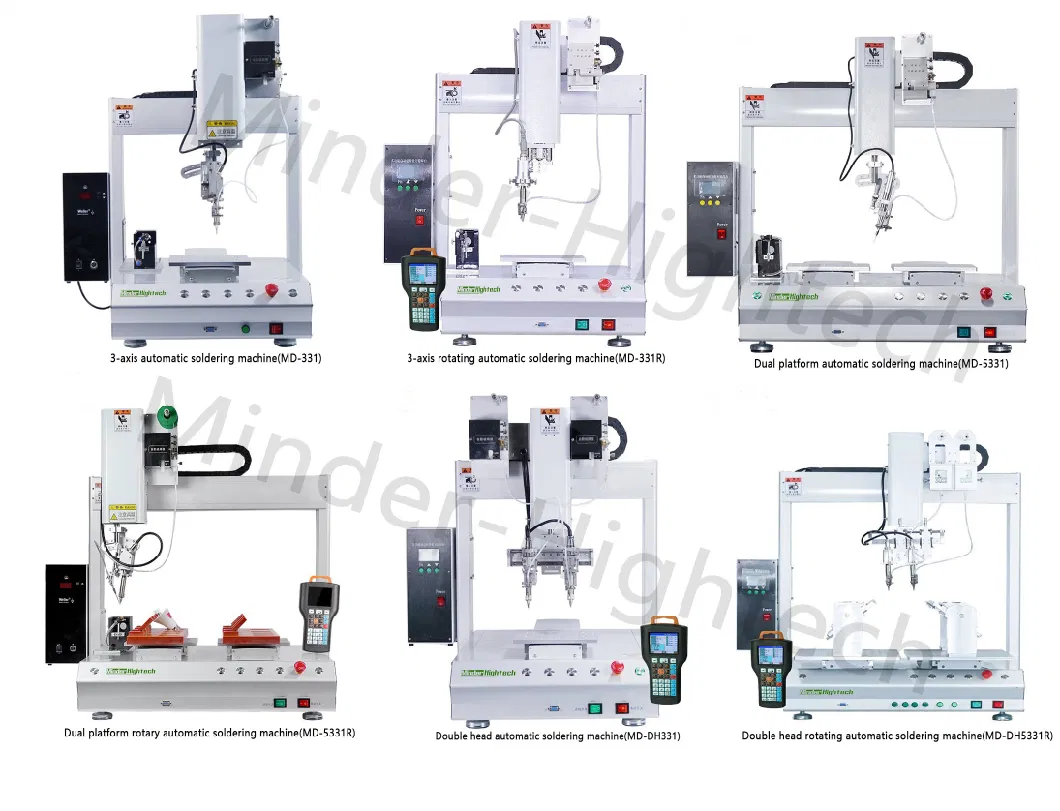 Dual-Platform Rotating Small Desktop PCB Circuit Board Solder Machine Automatic Solder Machine for Electronic Products Welding