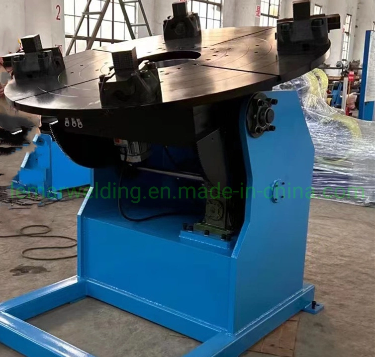 Rotary Welding Positioner Turntable with Self-Centering 3 Jaw Lathe Chuck