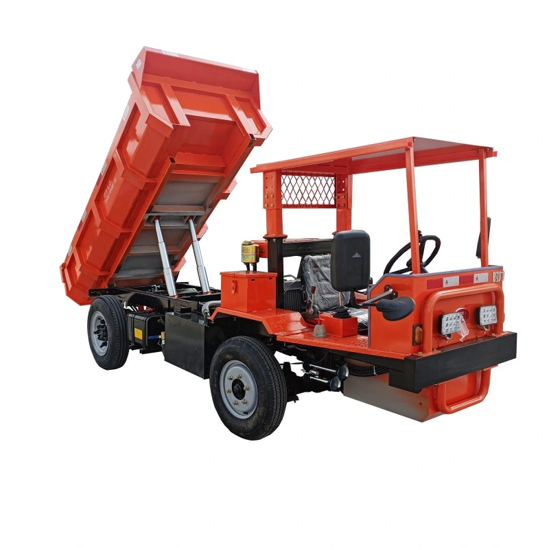 Mining Dump Truck with Small Turning Radius for Better Accessibility.