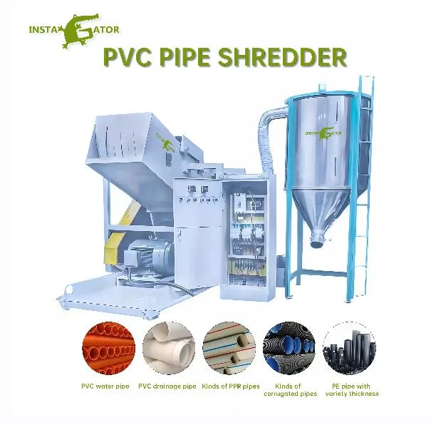 Heavy Duty Waste Plastic Pipe PVC Pallets Shredder for Recycling