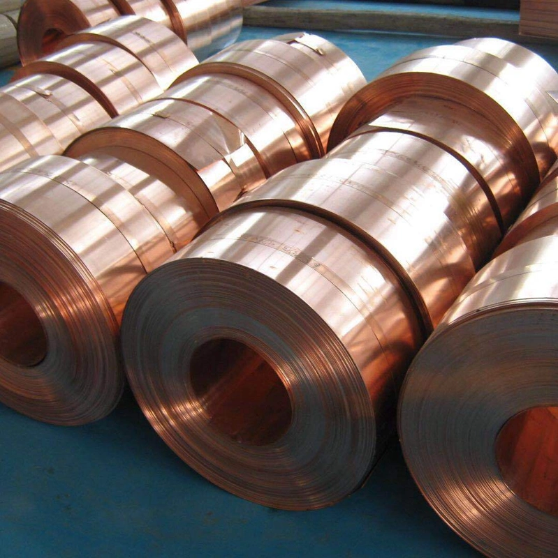 Copper Coil 0.01mm - 1mm Thickness Customized Width 99.99% Pure Copper Tape/Roll