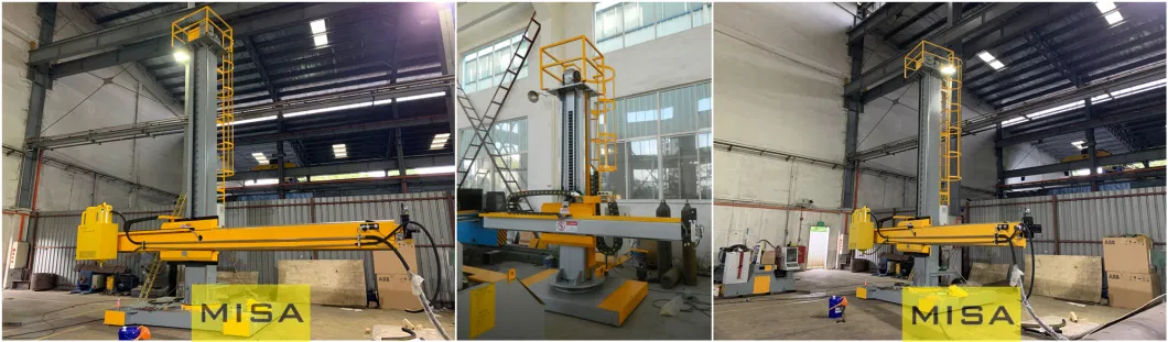 Middle Duty Welding Manipulator with Motorized Rotation for Auto Seam Welding