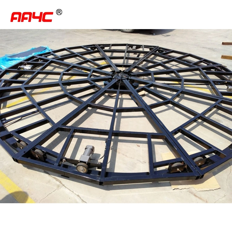 AA4c 360 Degree Galvanized Rotary Hydraulic Parking Rotating Platform Car Turntable