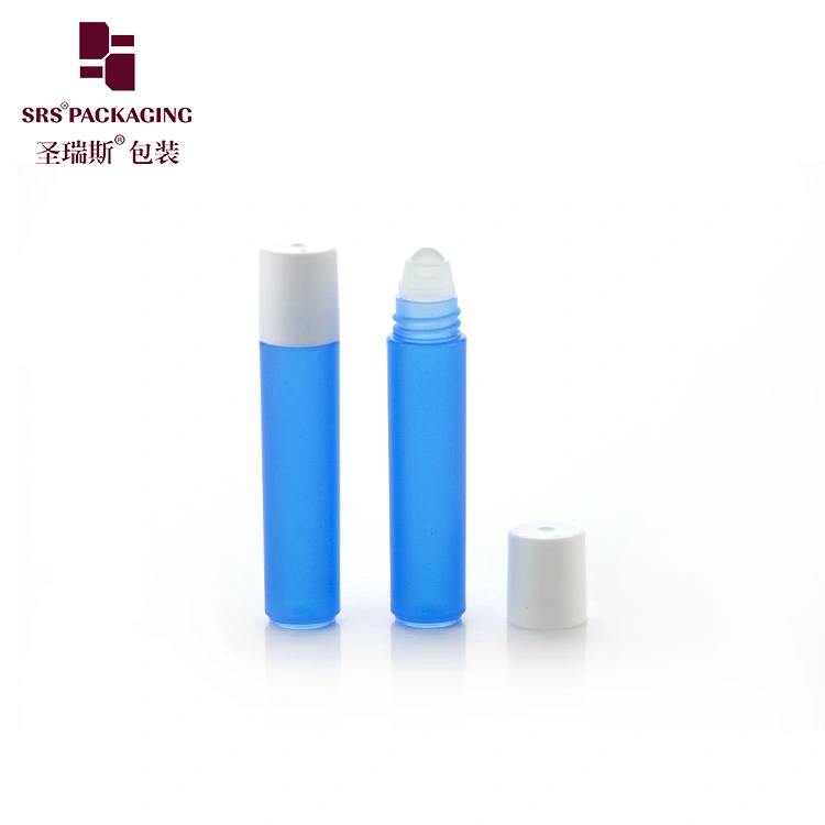 Empty 3ml Roll On Bottle Amber Travel Size PP PCR Plastic Eye Serum Container With Massage Roller Ball
