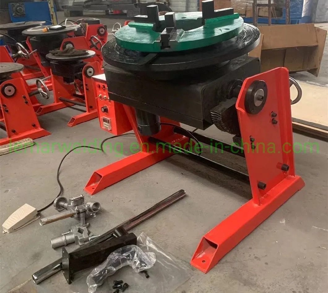 3000kg Universal Rotary Turn Table Positioner with 3 Jaw Lathe Chuck