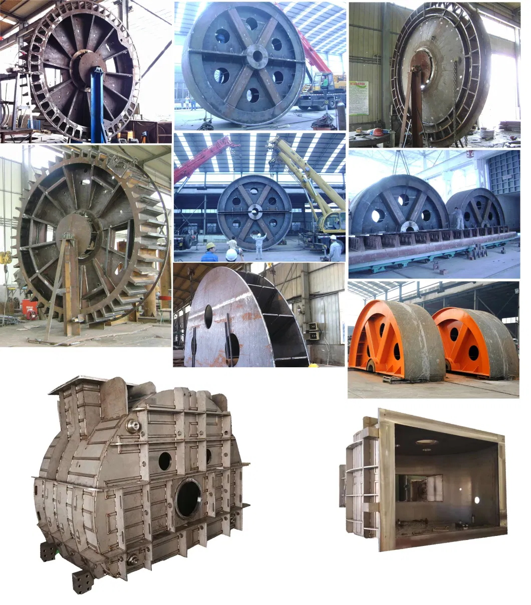 Large Generator Welding Rotor Frame/Stator Base/Generator Front Plate/Stator Flange/Frame, CNC Machining After Welding