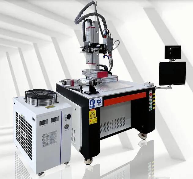 Water Cooling Optical Fiber Laser Welding Machine with Rotating Platform Wire Feeding Optional