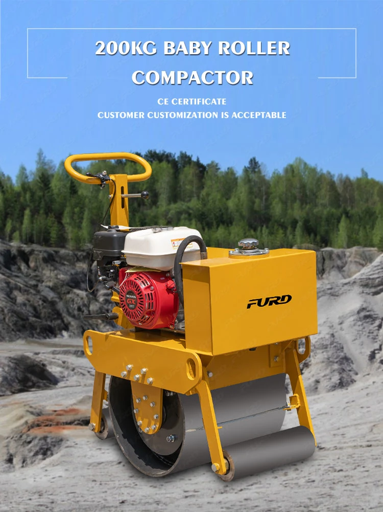 Small Road Roller with Superior Performance Famous Hydraulic Rotating System