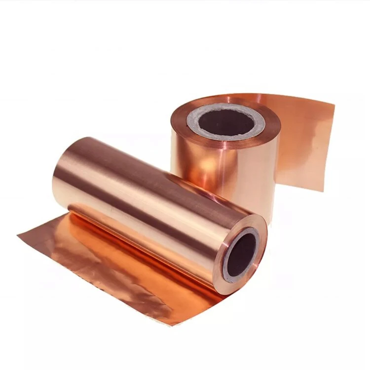 99.9% Pure Copper Rolls Copper Foil for Lithium Battery C17200 C17500 C5191