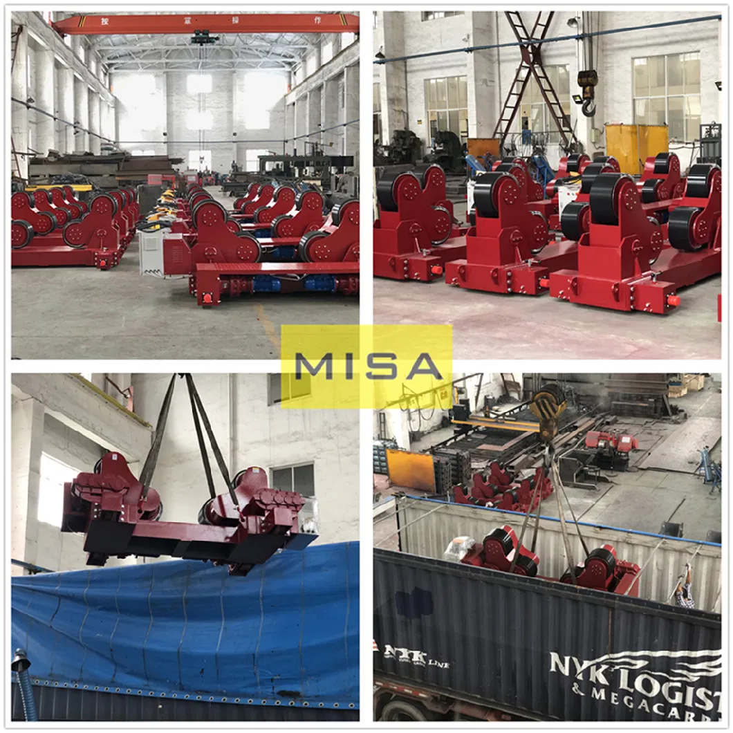 50ton Capacity Self-Aligning Welding Rotator with PU Wheels Pipe Welding and Positioning Equipment