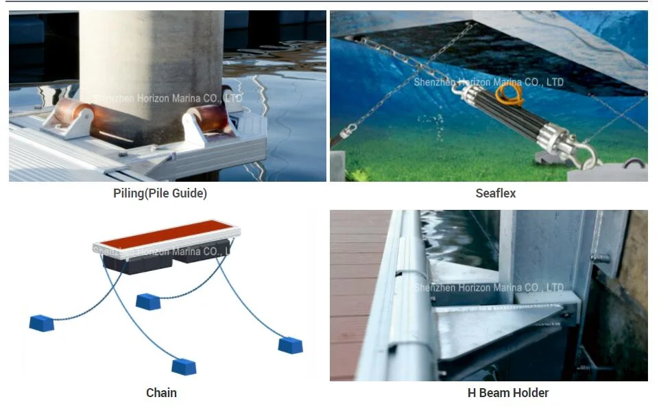 Aluminum Floating Dock Pile Guide Pile Holders