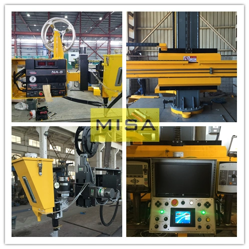 4*4 Welding Manipulator with Lincoln Na-5 Controller, Wire Feeder and Welding Torch, Column and Boom