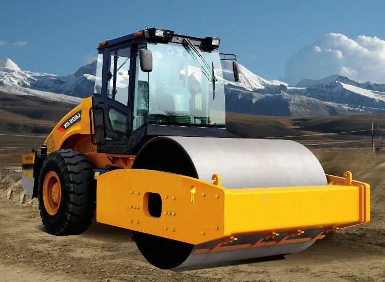 Container Type 20 Ton Xs203j Single Drum Vibratory Road Roller
