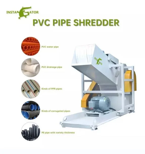 Heavy Duty Waste Plastic Pipe PVC Pallets Shredder for Recycling