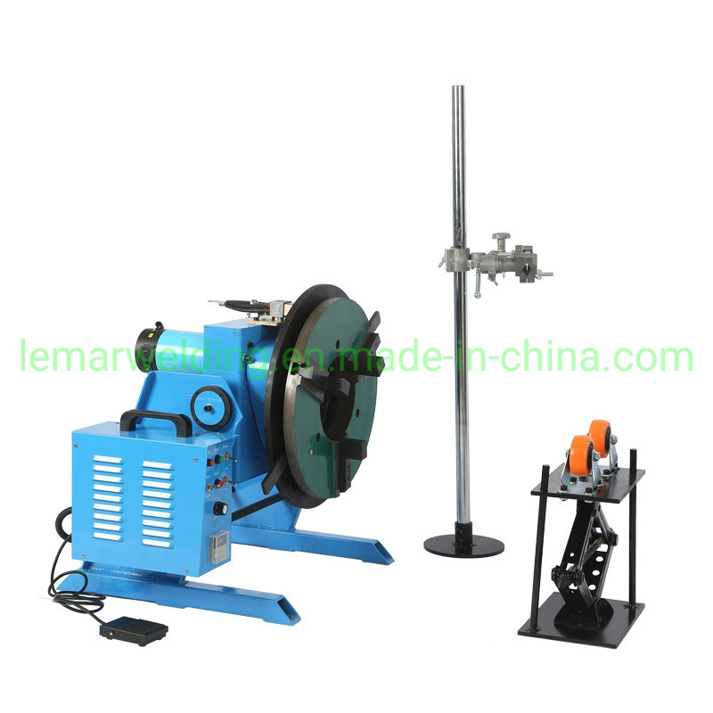 30kg 50kg 100kg Pipe Flange Dual Guide Rail Pneumatic CNC Welding Positioner