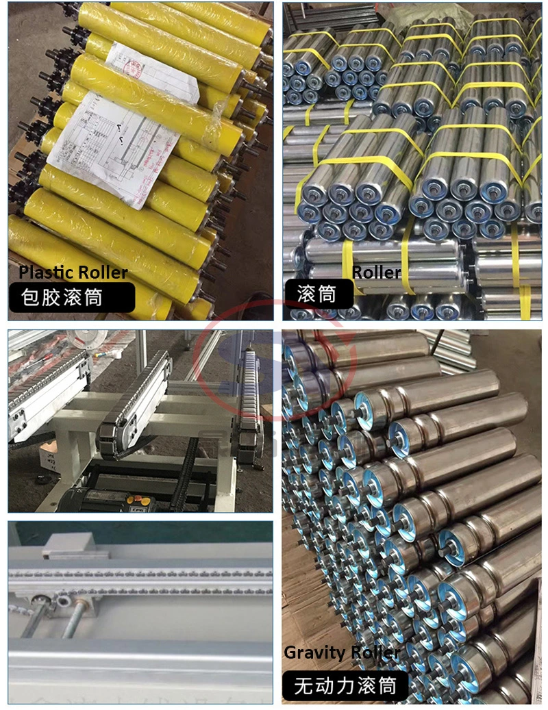 Adjustable Foot 90 Degree Rubber Curve Roller Conveyor Warehouse Roller