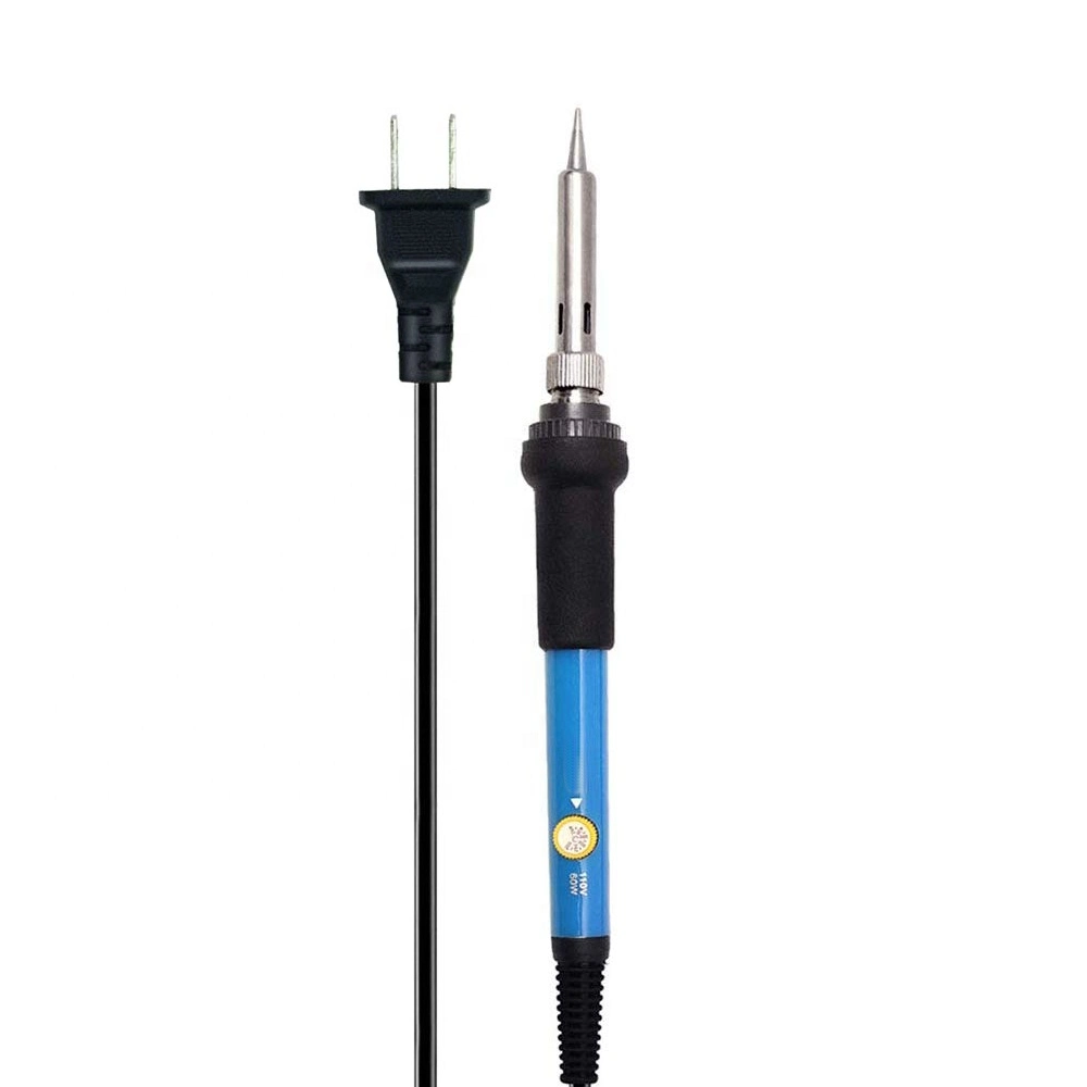 Add to Compareshare110V/220V Adjustable Temperature Electric Soldering Iron Set 60W +Solder +5 Soldering Tips+High-Temperature Compression +Stand