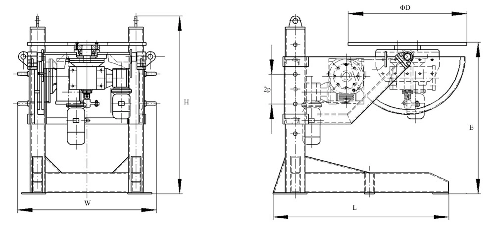 Elevating Welding Postioner Welding Positioner and Lift Positioner for Floor Turning Table and Head Tail Positioner and Cradle Posotioner Double Column Elevat