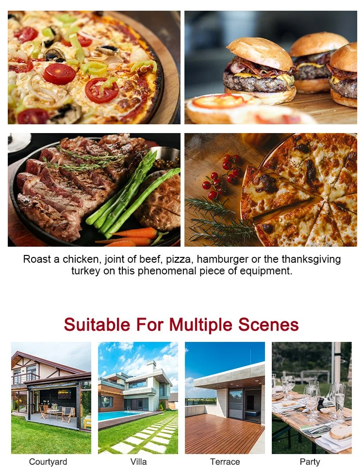 High Quality Modern Outdoor Gas Pizza Oven Family Gathering