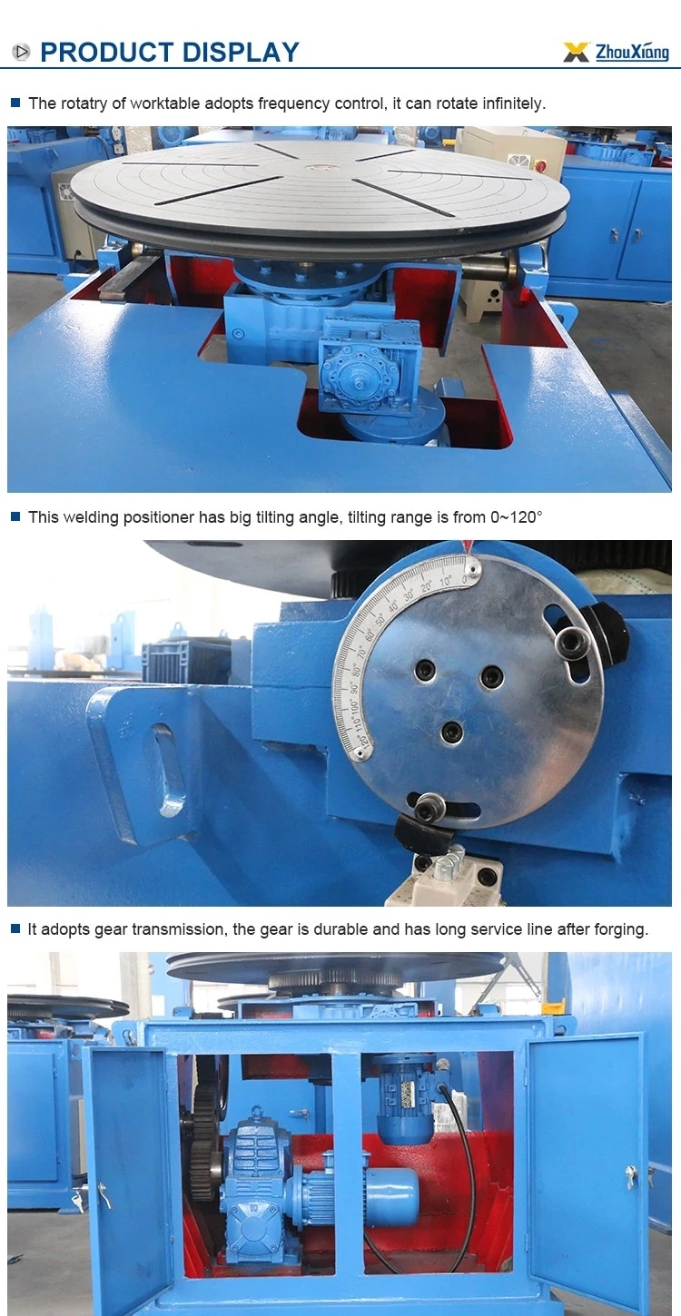 China Hydraulic Small Pipe Welding Positioner Turntable Chuck for Sale