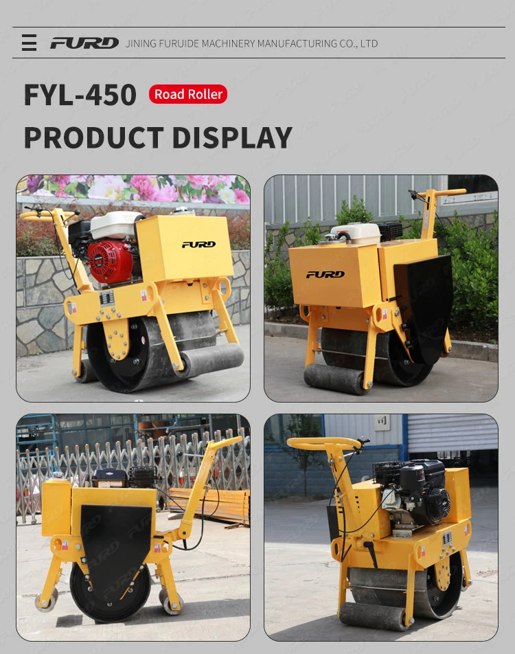 Small Road Roller with Superior Performance Famous Hydraulic Rotating System