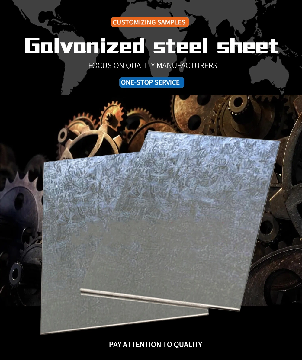 Dx51d Z275 Zinc Galvanized Steel Sheet Dx53D Z150 24 Gauge 4X8 Flat Iron Plate 0.6mm Metal Roll Support Rolls in Coil Price