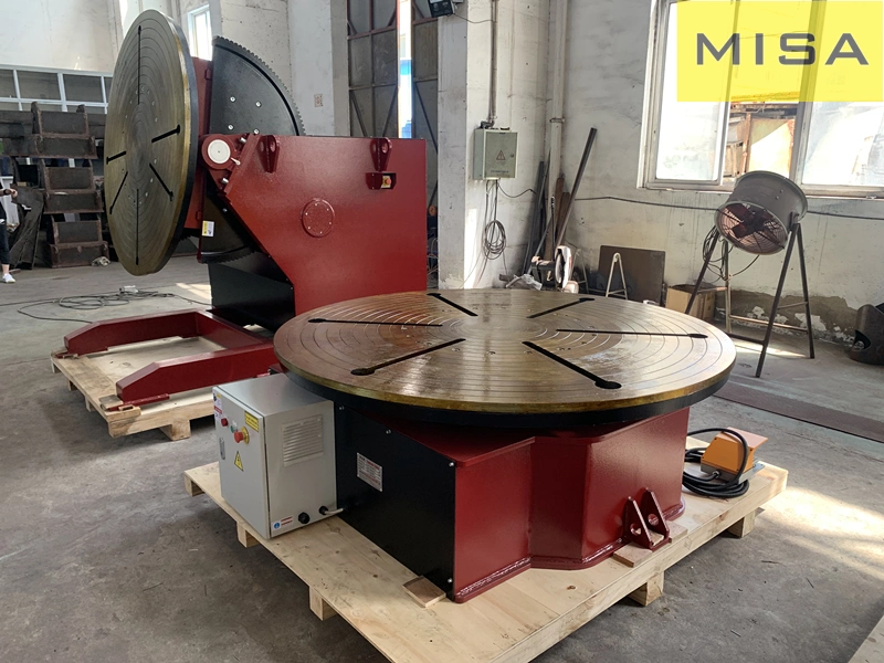 Rotary Welding Positioner for Pipe Elbow Flange Tilting and Rotation