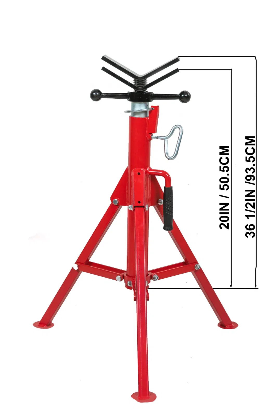 Portable Light Weight Pipe Stands V Head Pipe Stand 12 Inch