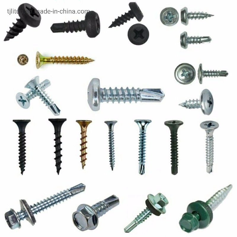Hot Sell Countersunk Head Cross Recessed with Ribs Tail Cutting Chipboard Screw