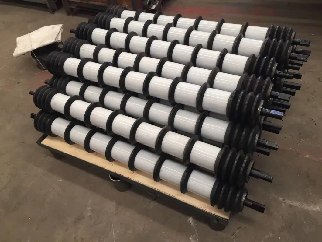 Different Standards Impact Roller with Black Ends for Mining Conveyor