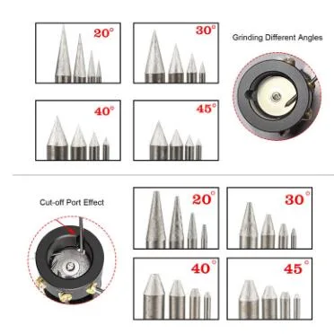 Tungsten Electrode Sharpener Grinder for TIG Welding Tool W/Cut-off Slot Multi-Angle&amp; Offsets