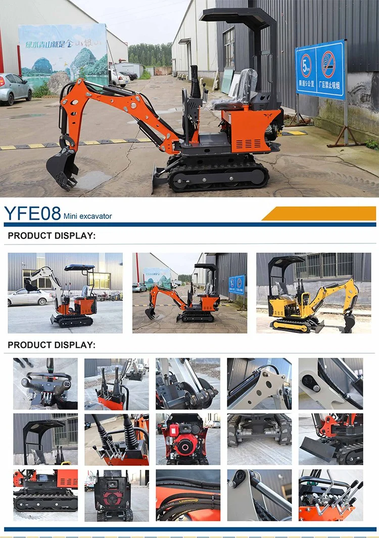 Infront Low Price Offer 1 Ton Small Hydraulic Excavator for Home