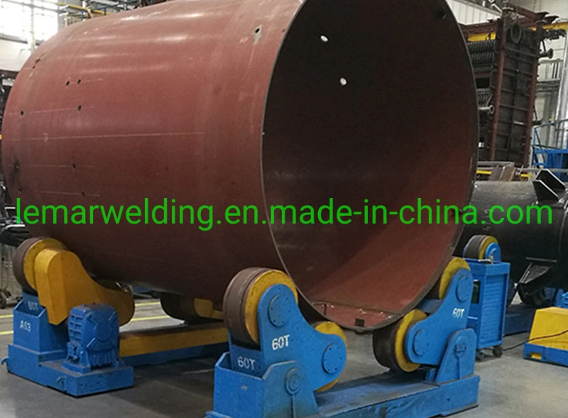 Self Adjustable Rotary 120 T Welding Rotator Turing Rolls for Tube Boiler