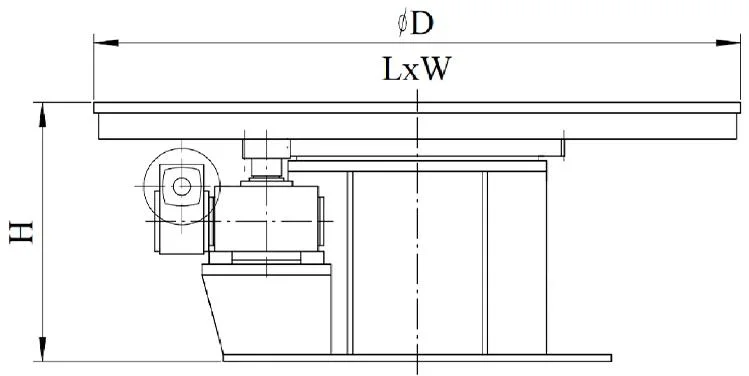 Rotational Positioning Automatic Industrial Electric Welding Rotary Table Positioner Turntable