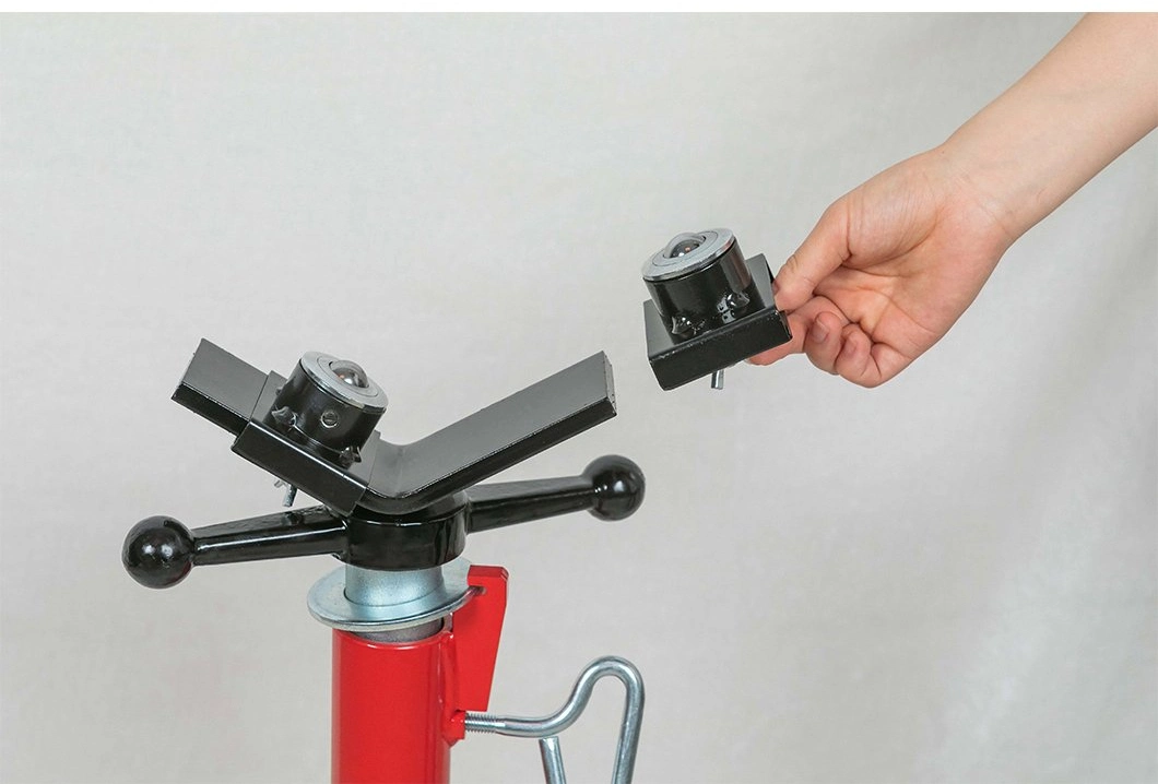 Folding Durable V-Head Pipe Stand with Single-Ball Transfer