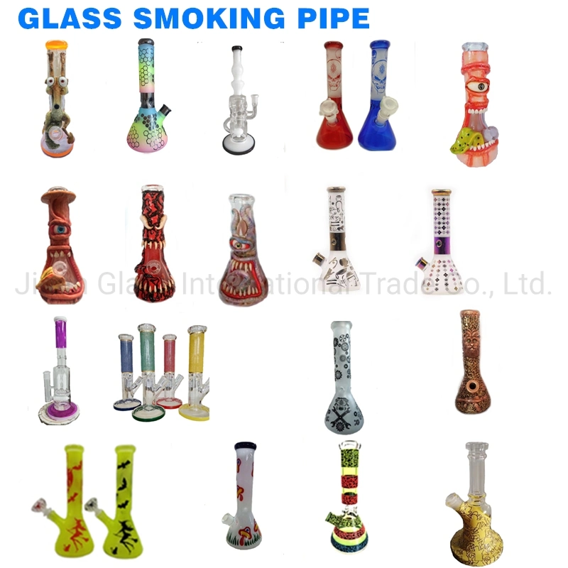 Glass Smoking Bowl Color Printing Display Hookah Glass Pipe Accessories Display Stand