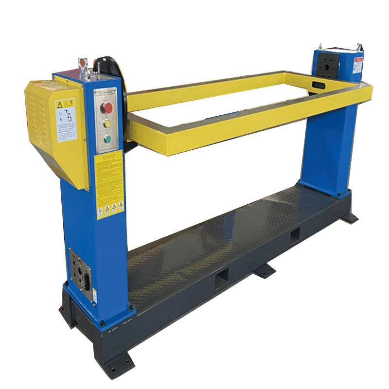 a Dual Column Welding Positioner with a 1-Axis Customizable Frame That Can Be Flipped and Changed Angle for Robot Welding