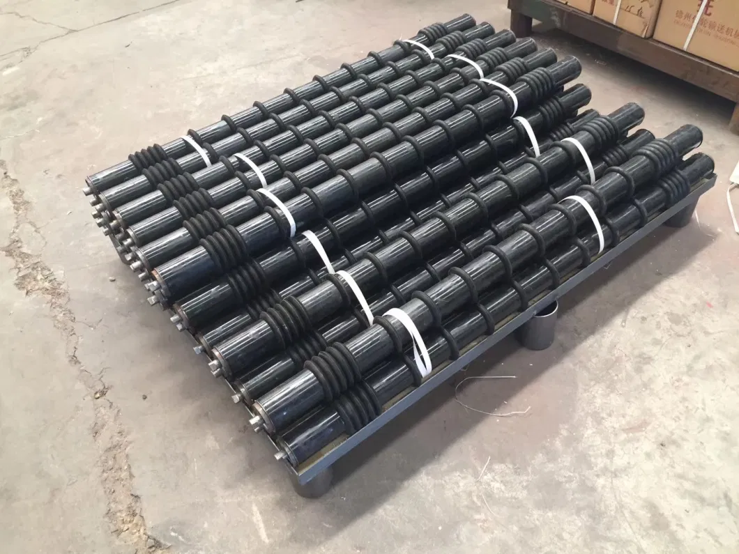 Different Standards Impact Roller with Black Ends for Mining Conveyor