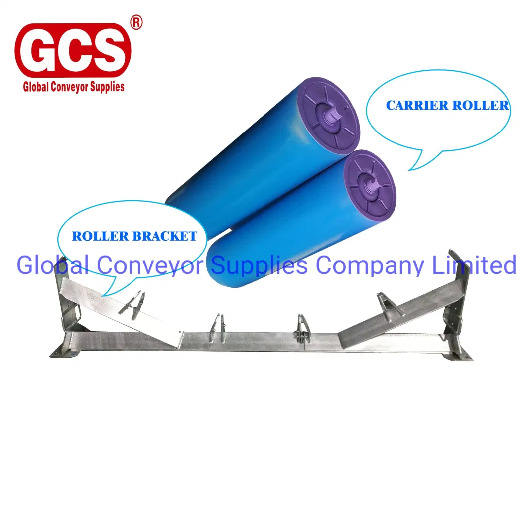 New Crane Carbon Steel Support Carry Idler Conveyor Belt Guide Roller