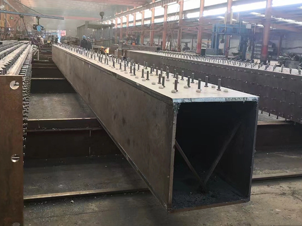 Steel Structure Beams Welding Fabrication Steel Truss Lattice Columns Box Columns