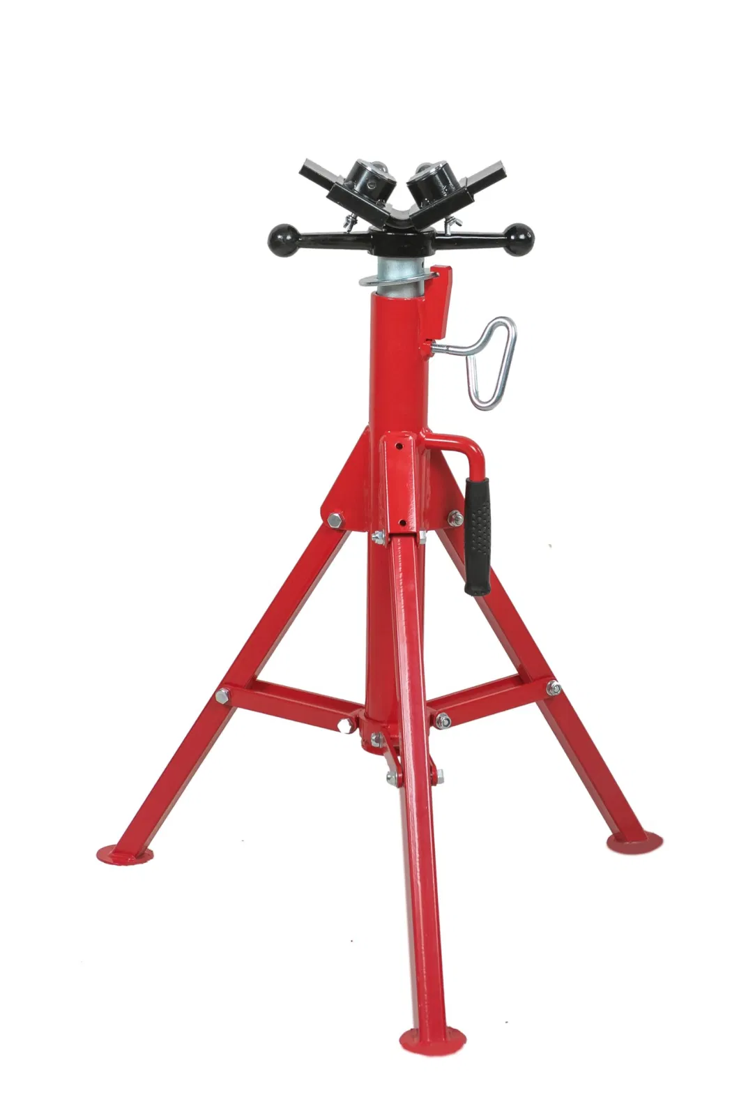 Folding Durable V-Head Pipe Stand with Single-Ball Transfer