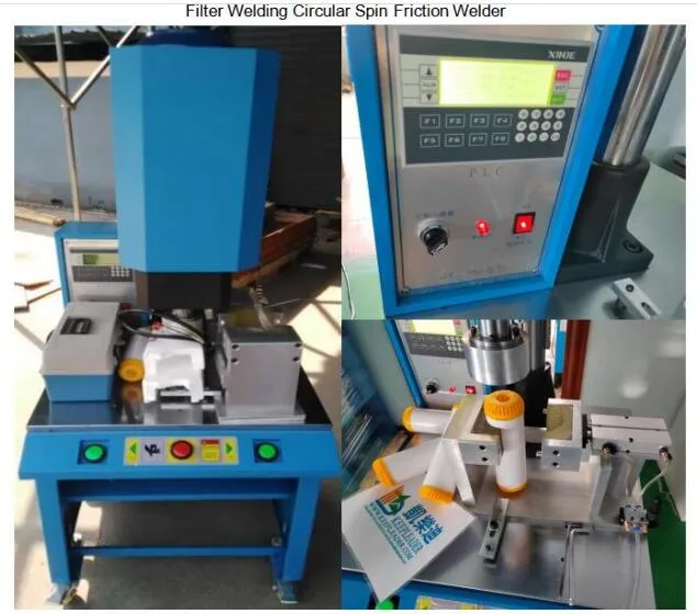 Filter Welding Circular Spin Friction Welder Machine of Plastic Oil/Water Filters Lid Frictional Rotation Welding Machine_Rotary Welders
