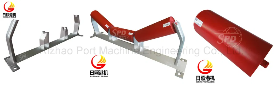 SPD Galvanized Trough Belt Conveyor Roller Frame/ Support