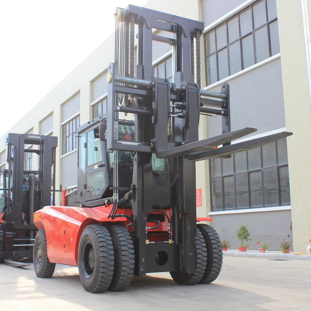 Heavy Duty 16ton Diesel Forklift with Cabin and Fork Positioner