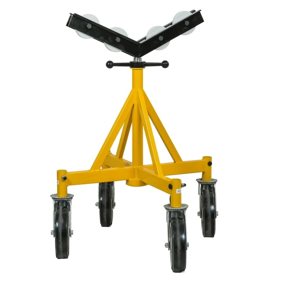 Hot Sale Big Pipe Jack Stand Pipe Support with Wheel