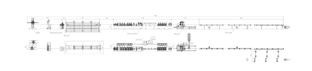 ERW Straight Seam Round Square Rectangular Pipe High Frequency Welding Machine Ms Tube Mill Tube Making Machine Production Line