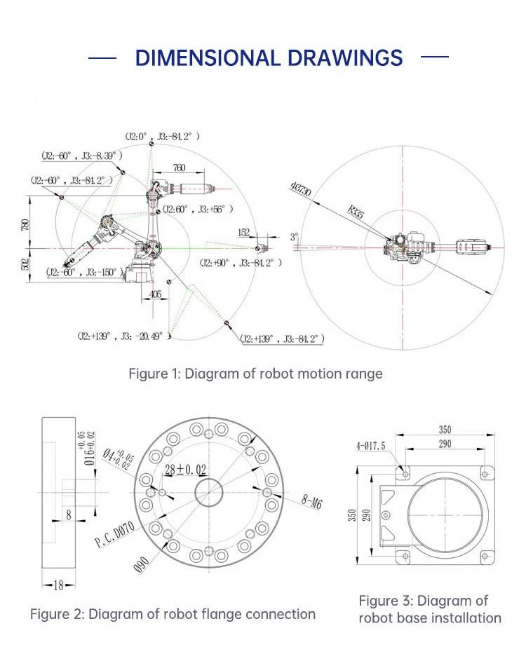 Manufacturer Custom 20kg TIG/MIG/Mag High-Speed Six Axis Grinding Polishing Welding Cutting Robot Arm